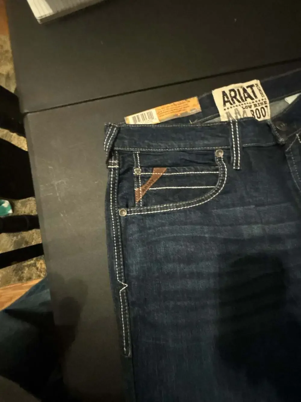 Ariat Men's M4 Low Rise Boot Cut Tek Stretch Jeans Size 38/30